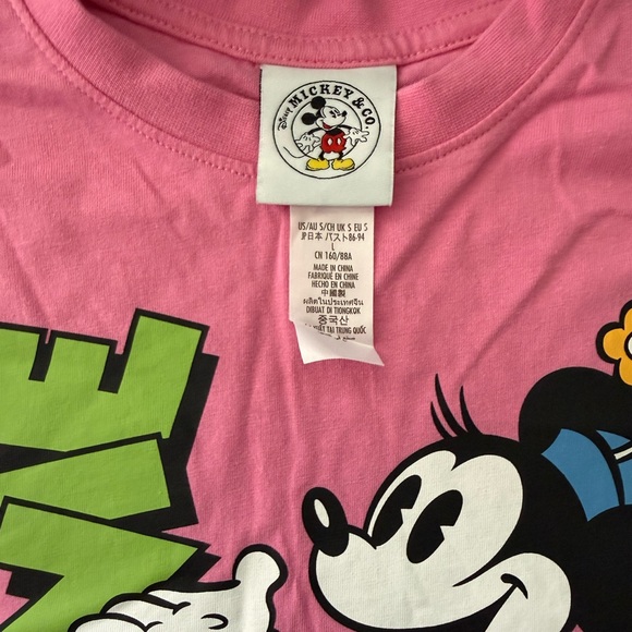Disney Mickey & Co Minnie Mouse Cropped Women's T-Shirt Size Small - Picture 2 of 5